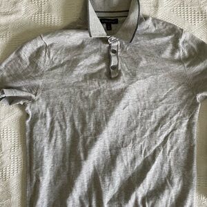 Banana Republic Light Gray Polo Shirt